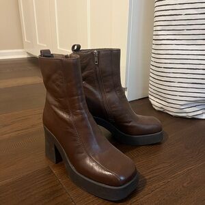 Steve Madden Dark Brown Heeled Boots